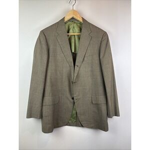 Men's Size 42 Blazer Sports Coat Glenplaid Check Unstructured